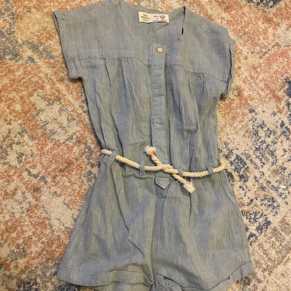Chambray Zara girls romper